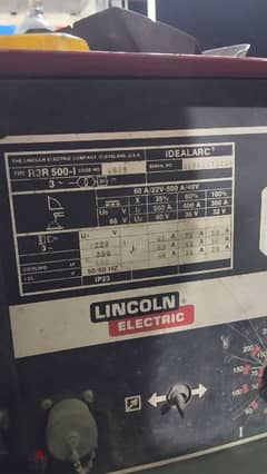 Lincoln Electric Idealarc R3R 500-I