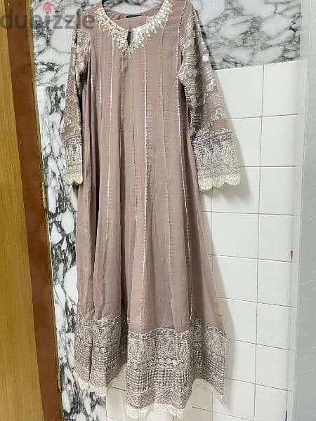long pakistani gown first fashion 1