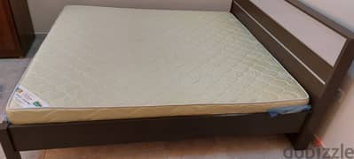 King Size Bed Frame with Mattress 0
