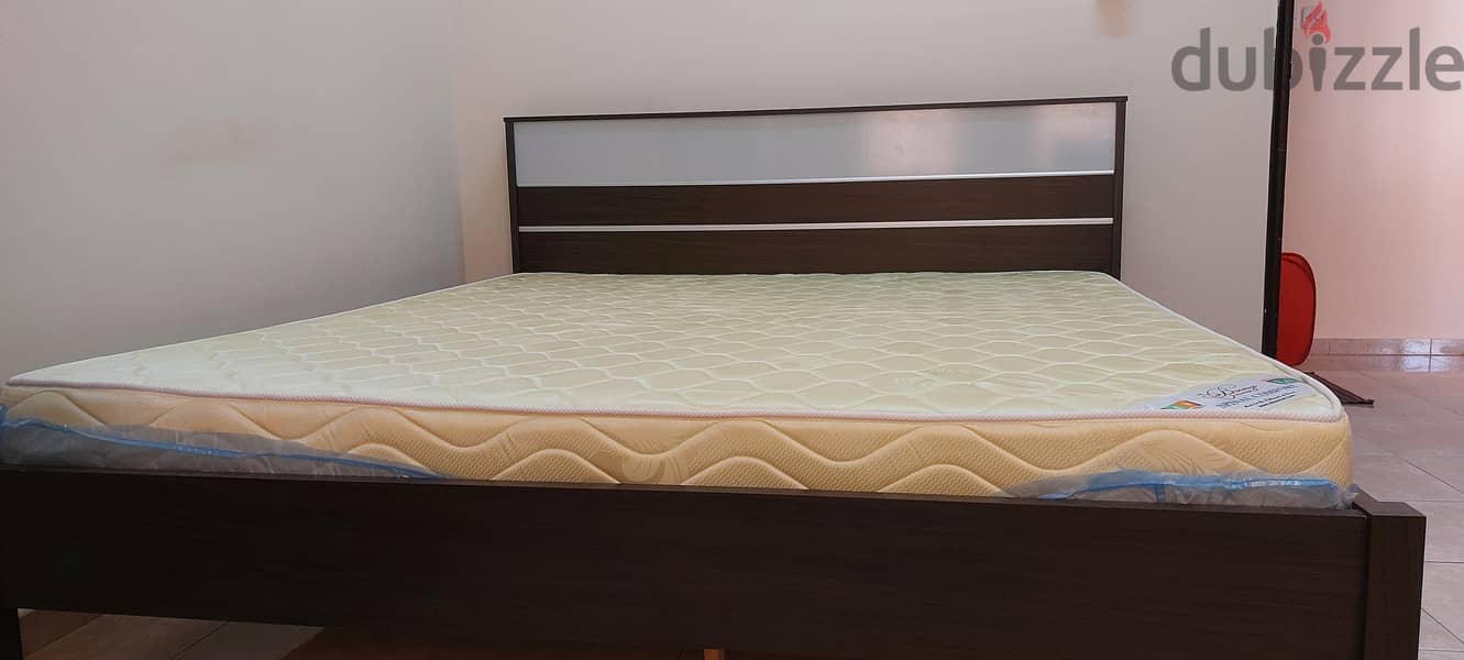 King Size Bed Frame with Mattress 2