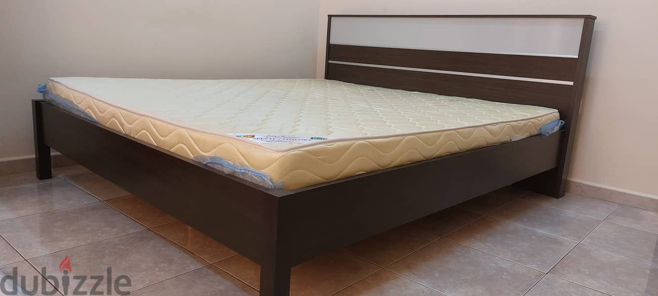 King Size Bed Frame with Mattress 3