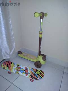 Kid's Scooter and skate board