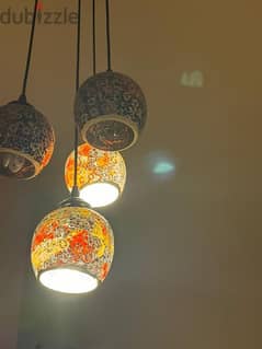 set of 4 turkish roof hanging lights