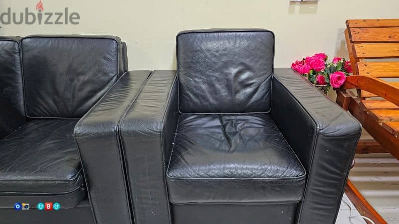 pure leather sofa set 1