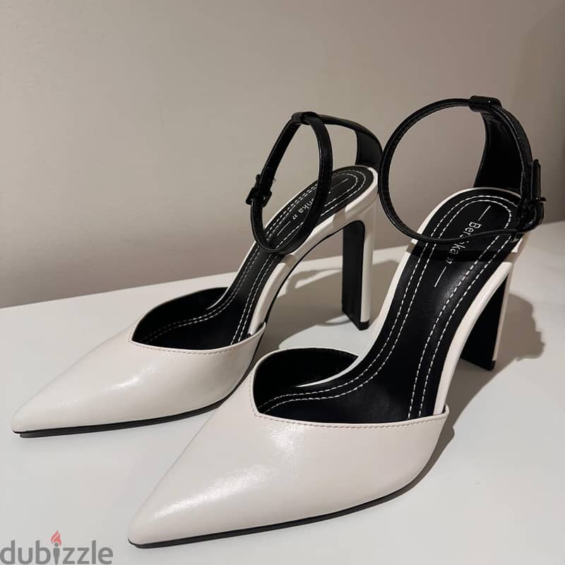 New Bershka Heels In Black & White Never Used 1