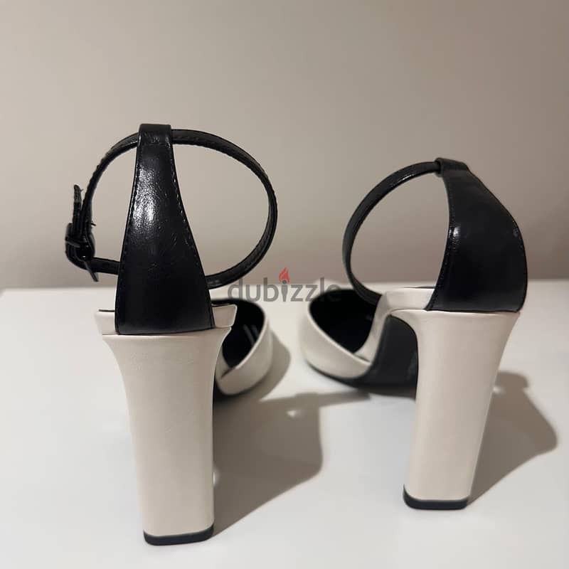 New Bershka Heels In Black & White Never Used 2