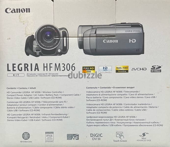 HD Camcoder: Canon Legria HFM306 with Stand 1