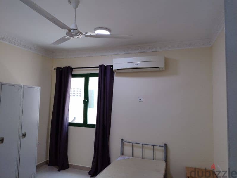 furnished rooms available only for single male bachelors in ghubrah 3