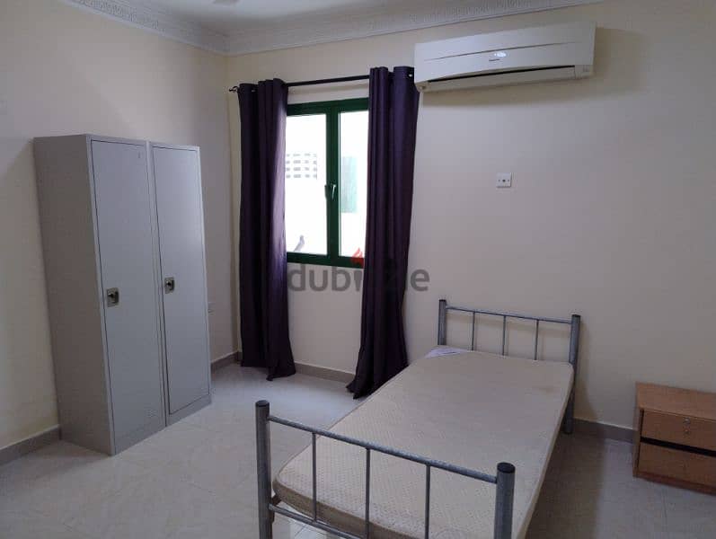furnished rooms available only for single male bachelors in ghubrah 6