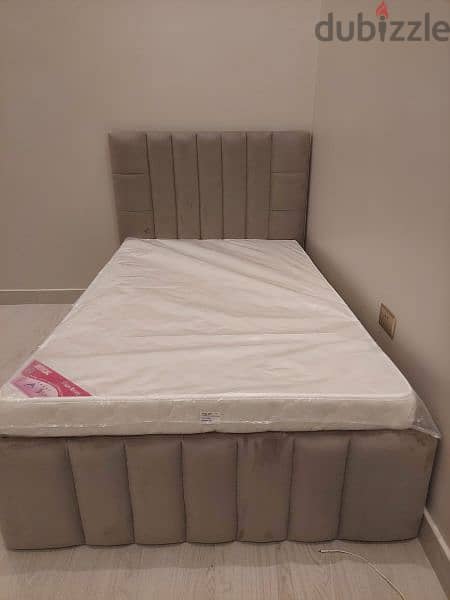 Special offer new bed with matters without delivery 75 rial 6