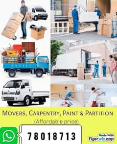 House/ / mover & pecker /fixing /bed/ cabinets carpenter work.