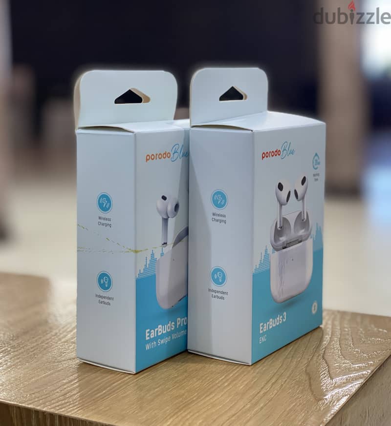 Porodo Blue AirPods Pro 2nd / AirPods 3rd, New Comes With Warranty 1