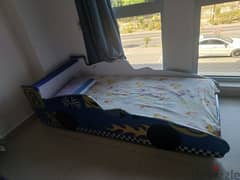 single kids car  bed with mattress