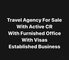 Travel Agency with License amd Furnished Office for Sale