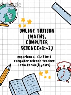 Maths, science, subjects tuition available