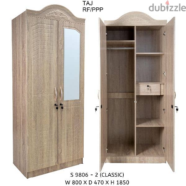 2 Door cupboard with shelves 6