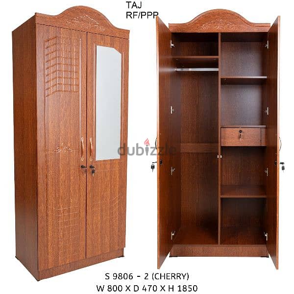 2 Door cupboard with shelves 9