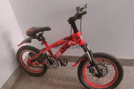 Second hand Red Black Kid Mountain Bike / Bicycle