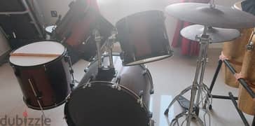 Maroon shiny Drums