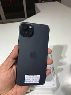 iPhone 15 Plus 128GB-100%BH-apple warranty 09-01-2025