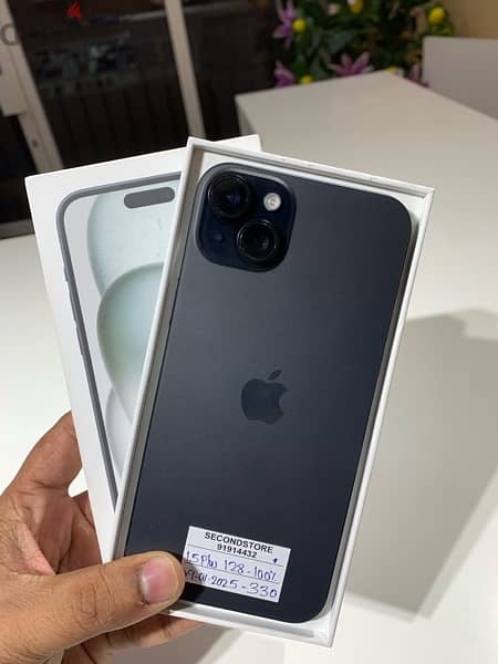 iPhone 15 Plus 128GB-100%BH-apple warranty 09-01-2025 1