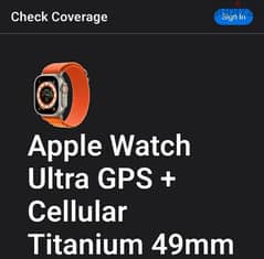 apple watch ultra 1 battery health 100% like brand new no scratches