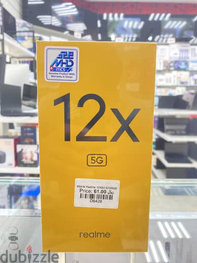 REALME 12X  5G  6GB RAM  128GB STORAGE  BRAND NEW.