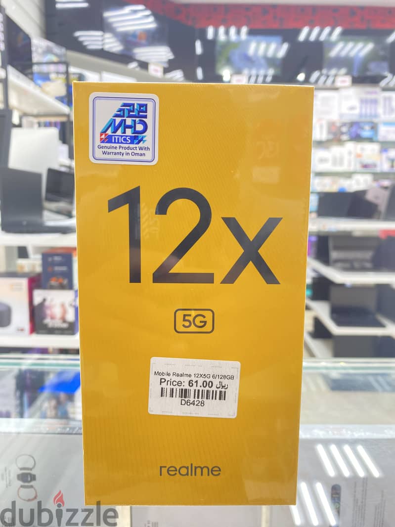 REALME 12X  5G  6GB RAM  128GB STORAGE  BRAND NEW. 0