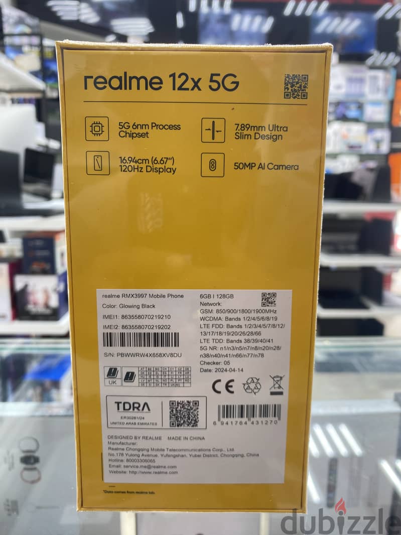 REALME 12X  5G  6GB RAM  128GB STORAGE  BRAND NEW. 1