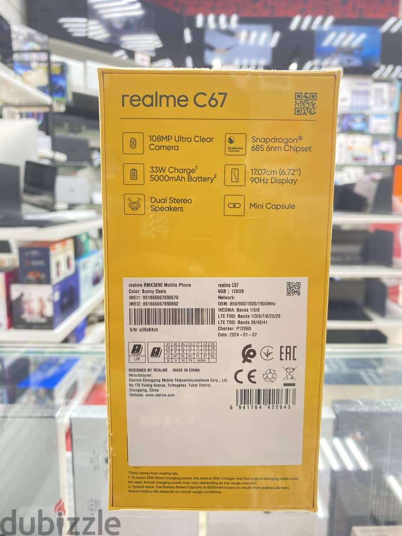 REALME C 67 . 1