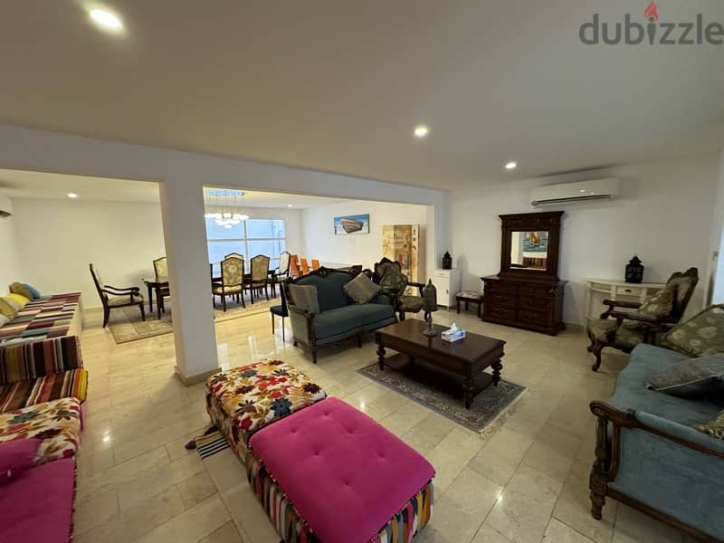 stand alone fully furnished 4bhk  with sea view in Shatti al Qurum 11