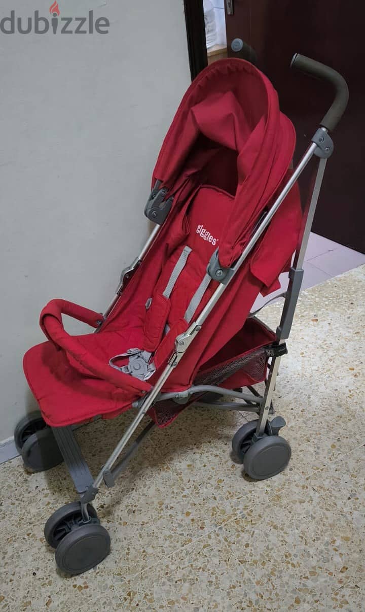 Very Clean, Light weight Giggles Touring Beige Baby Buggy at RO 15 0