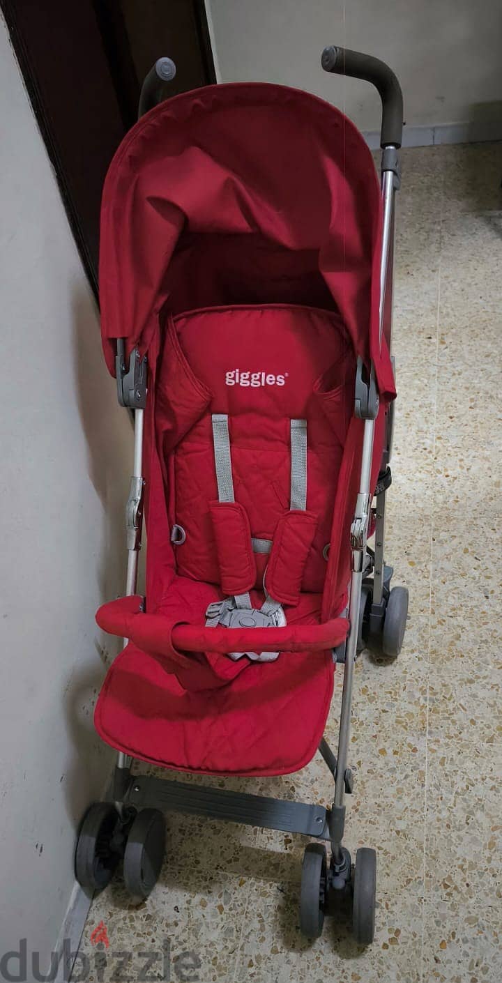 Very Clean, Light weight Giggles Touring Beige Baby Buggy at RO 15 1