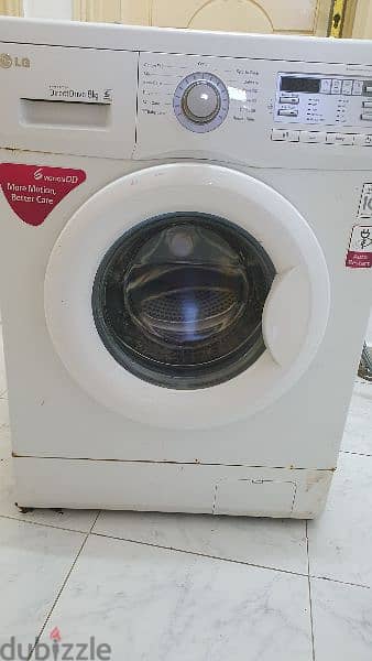 Free LG  washing machine 8 Kg 3