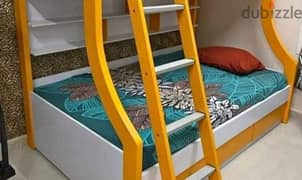 Luxurious wooden bunker bed with drawer for immediate sale 0