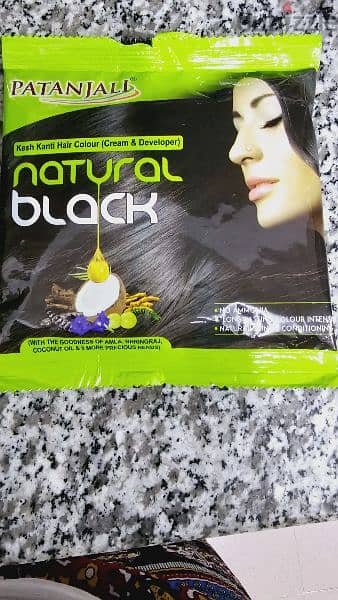 patanjali netural hair black colour. 1