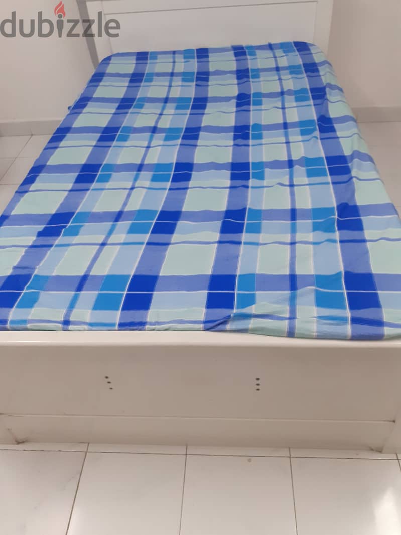 Bed with Mattress with Storage facility available for urgent Sale 1