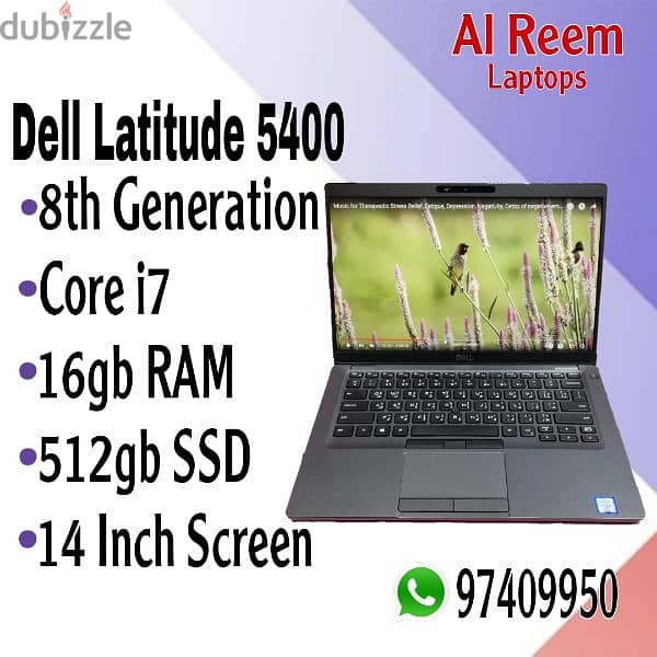 DELL Core i7 -16gb Ram 512gb ssd 14 Inch Screen 8th Generation 0