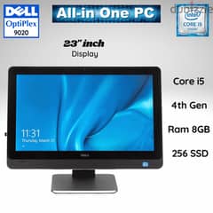 Dell AIO 23 Touch Screen i5,4th, 8 RAM, 256 SSD
