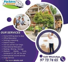 House shifting and transportation services 24/7