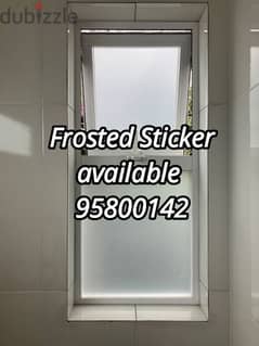 Frosted Sticker available all Muscat,UV protection stickers,