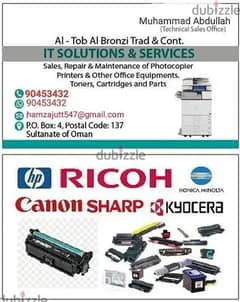 printer & photocopy machine & photocopies & cctv cameras & laptops