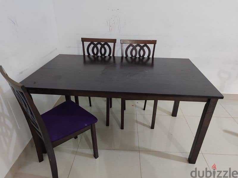 Dining table with 3 chairs 2