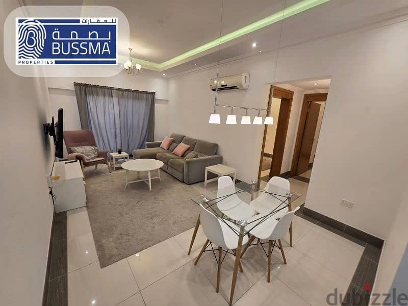 Partly furnished - high quality 2 bedrooms for RENT in Azaiba 2