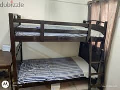 kids bunk bed with matters