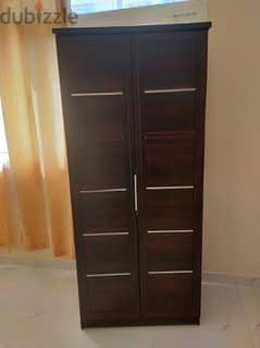 wardrobe brown 2 doors
