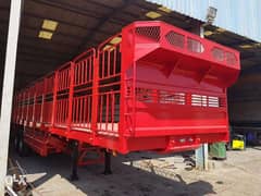 flat bed trailers with omani grill 5 feet and 12R24.00 tyres