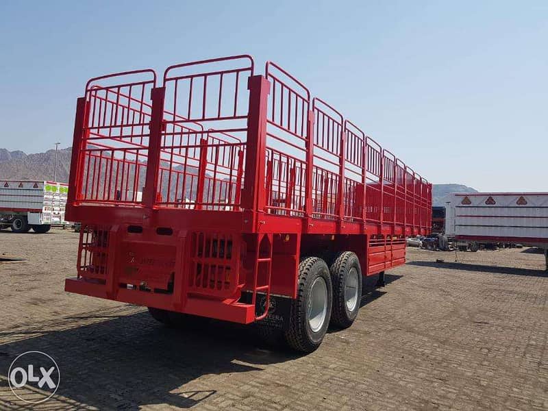 flat bed trailers with omani grill 5 feet and 12R24.00 tyres 3