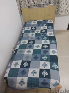 Single Bed With Mattress for urgent sale