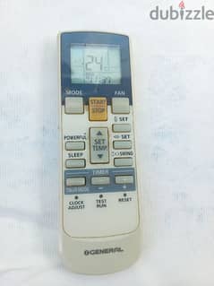 original remote for General split Ac 0